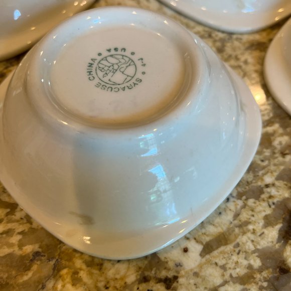 5 Vintage 1970 Syracuse China Berry/Desert Bowls Cherry Blossom Design - Picture 7 of 9